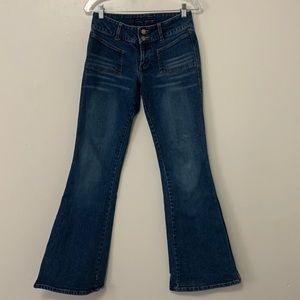 Weathervane | Low-rise dark wash jeans